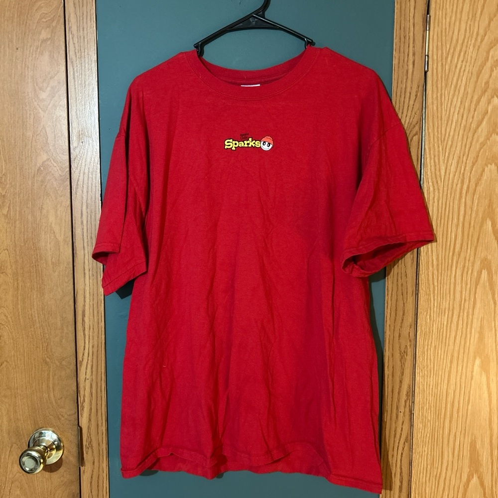 Bright red graphic tee ❤️